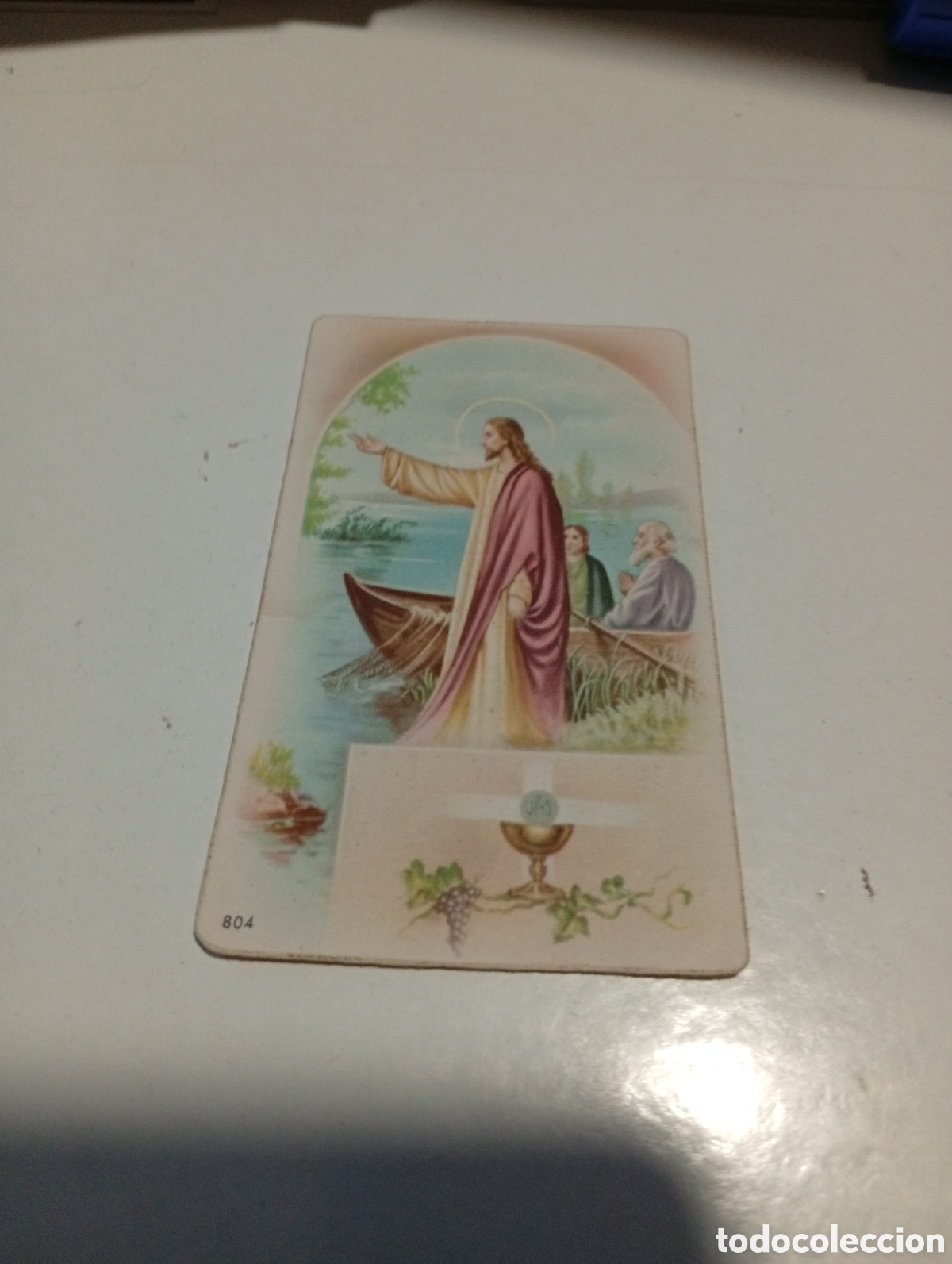 Otros Art&iacute;culos de Coleccionismo en Papel: Estampa religiosa ni&ntilde;o jes&uacute;s de Praga, cofrad&iacute;a comuni&oacute;n general, MANISES 1952