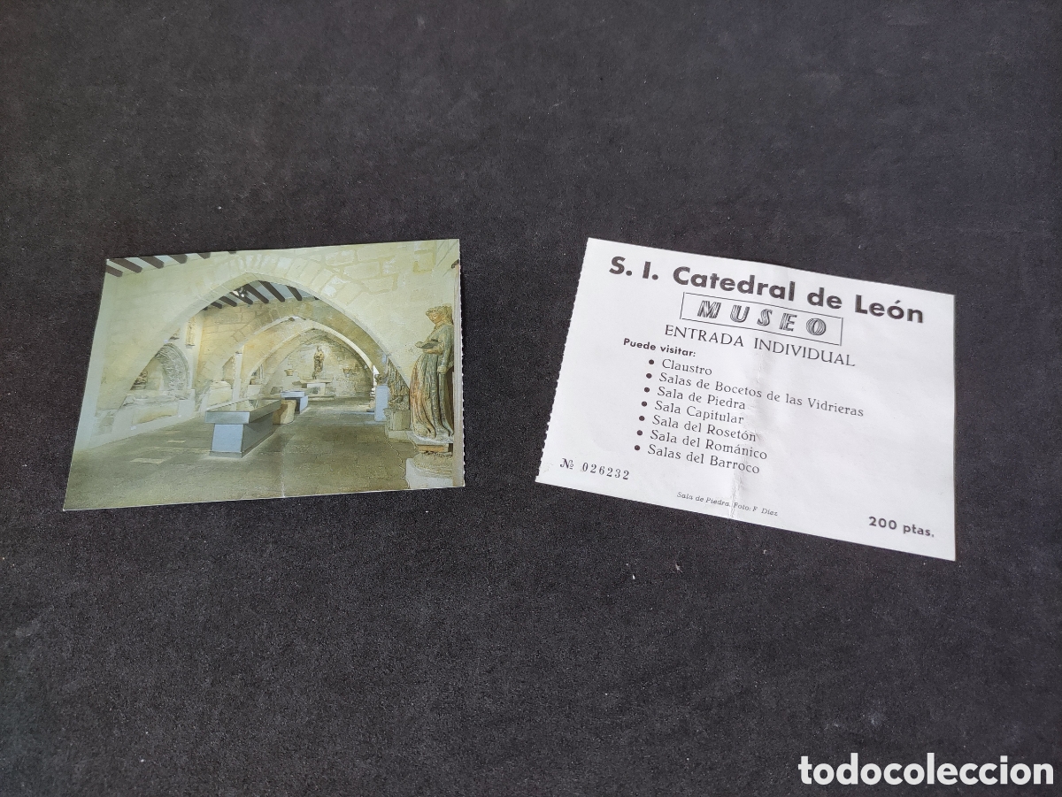 Paper Collecting Others: 2 entradas a la catedral de Le&oacute;n a&ntilde;os 80