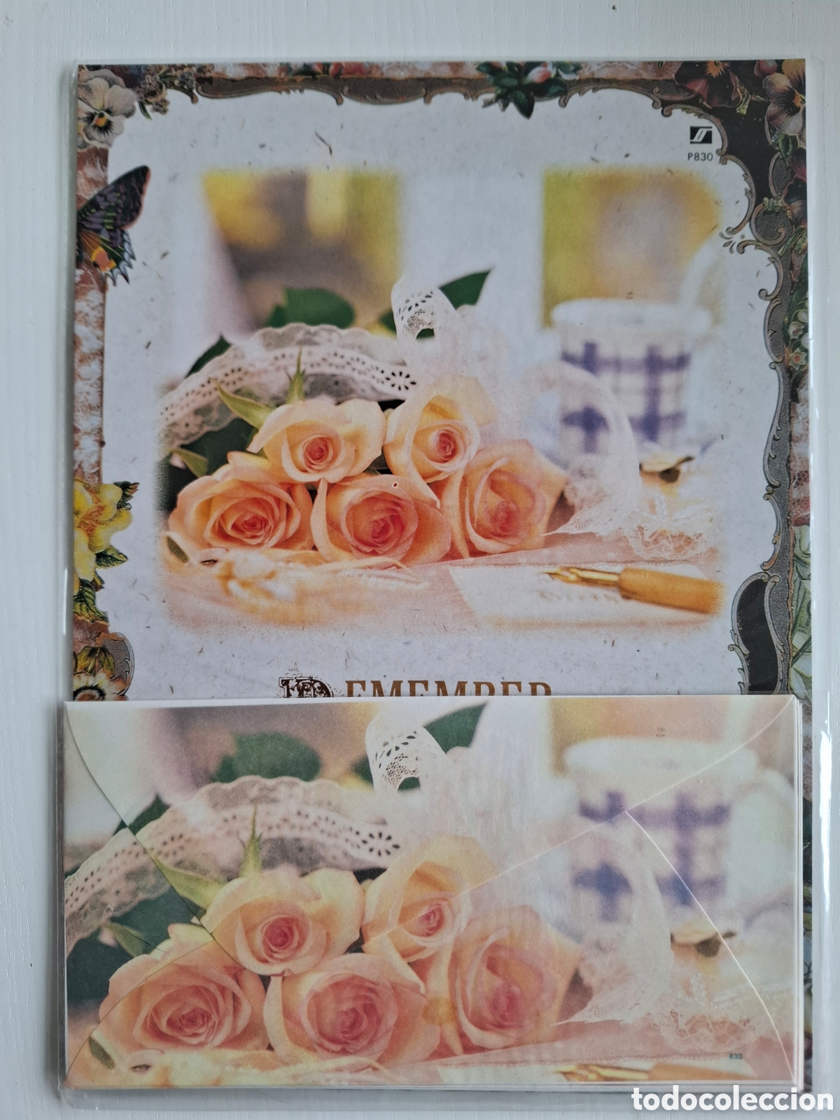 Otros Art&iacute;culos de Coleccionismo en Papel: Set hojas con sobre Remember tipos cartas perfumadas