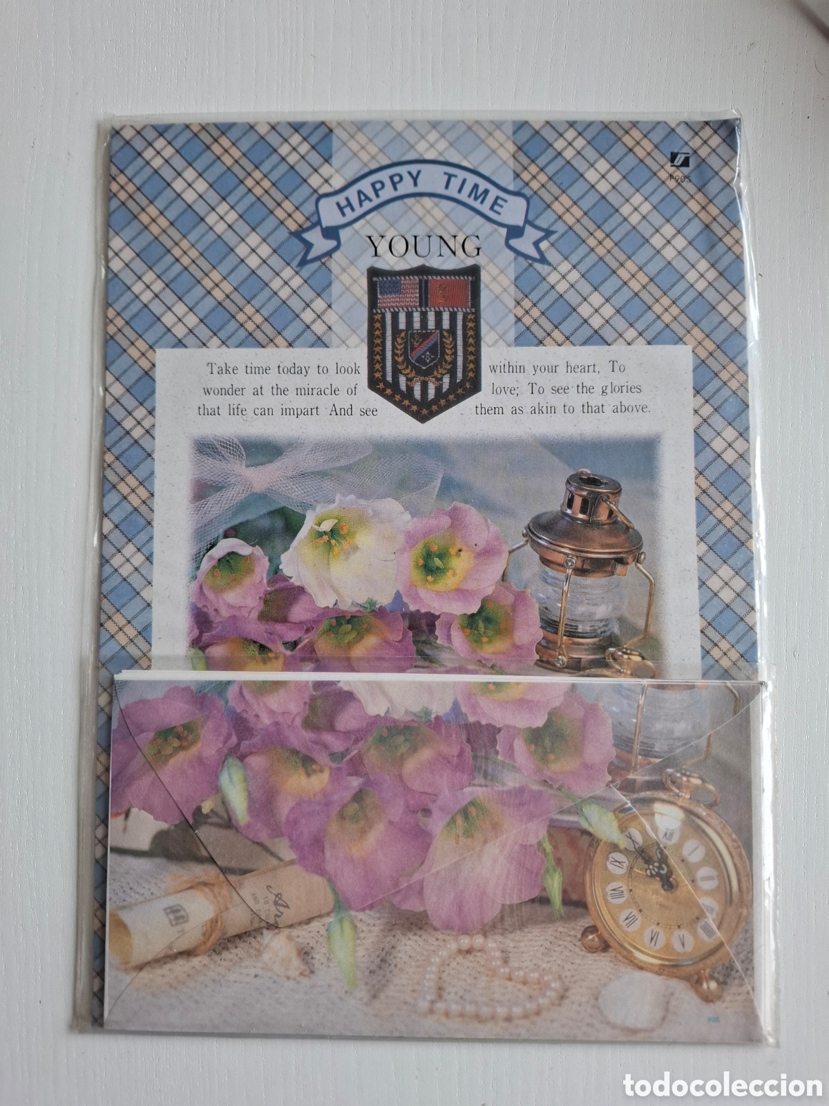 Otros Art&iacute;culos de Coleccionismo en Papel: Modelo 1 Happy Time Set hojas con sobre cartas tipo perfumadas