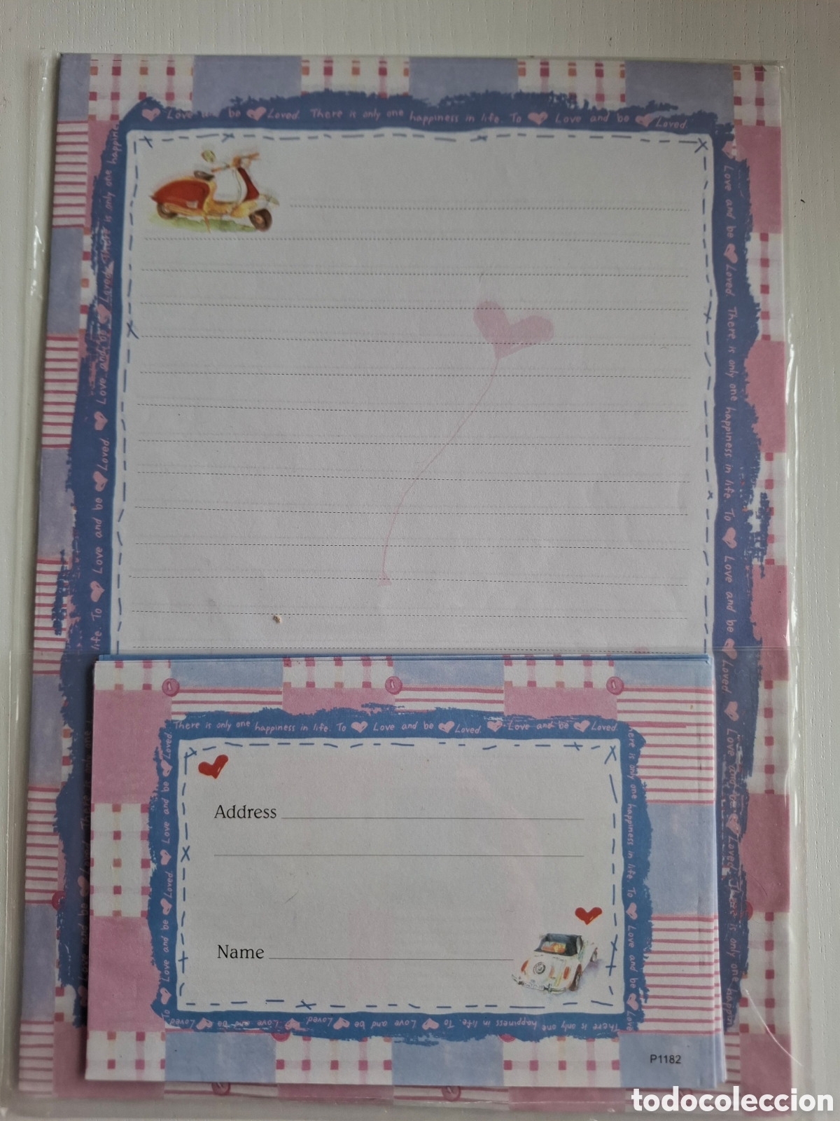 Otros Art&iacute;culos de Coleccionismo en Papel: Set hojas con sobre tipo cartas perfumadas