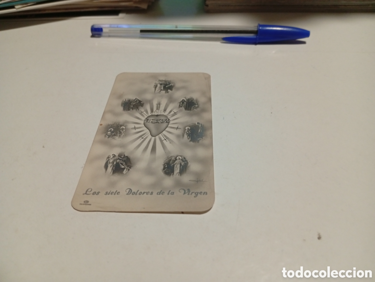 Otros Art&iacute;culos de Coleccionismo en Papel: Estampa religiosa Los siete Dolores de la Virgen