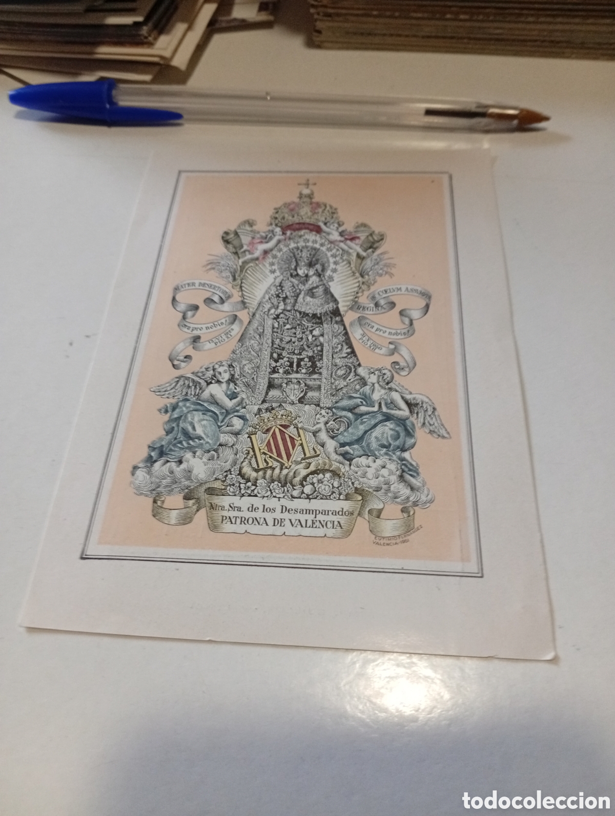 Otros Art&iacute;culos de Coleccionismo en Papel: Estampa religiosa Ntra Sra de los Desamparados, Valencia 1951
