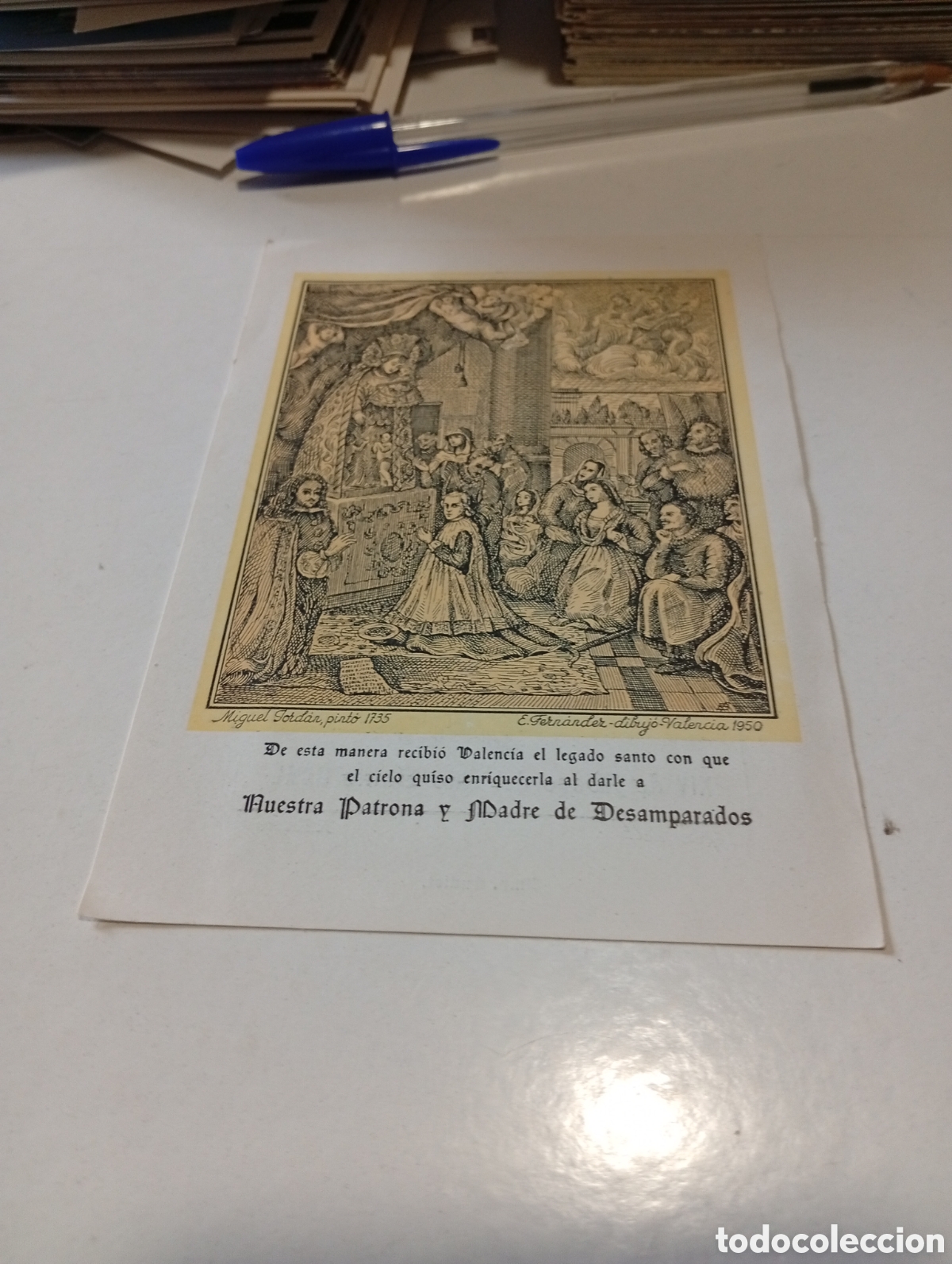 Otros Art&iacute;culos de Coleccionismo en Papel: Estampa religiosa Ntra patrona y madre desamparados 1950