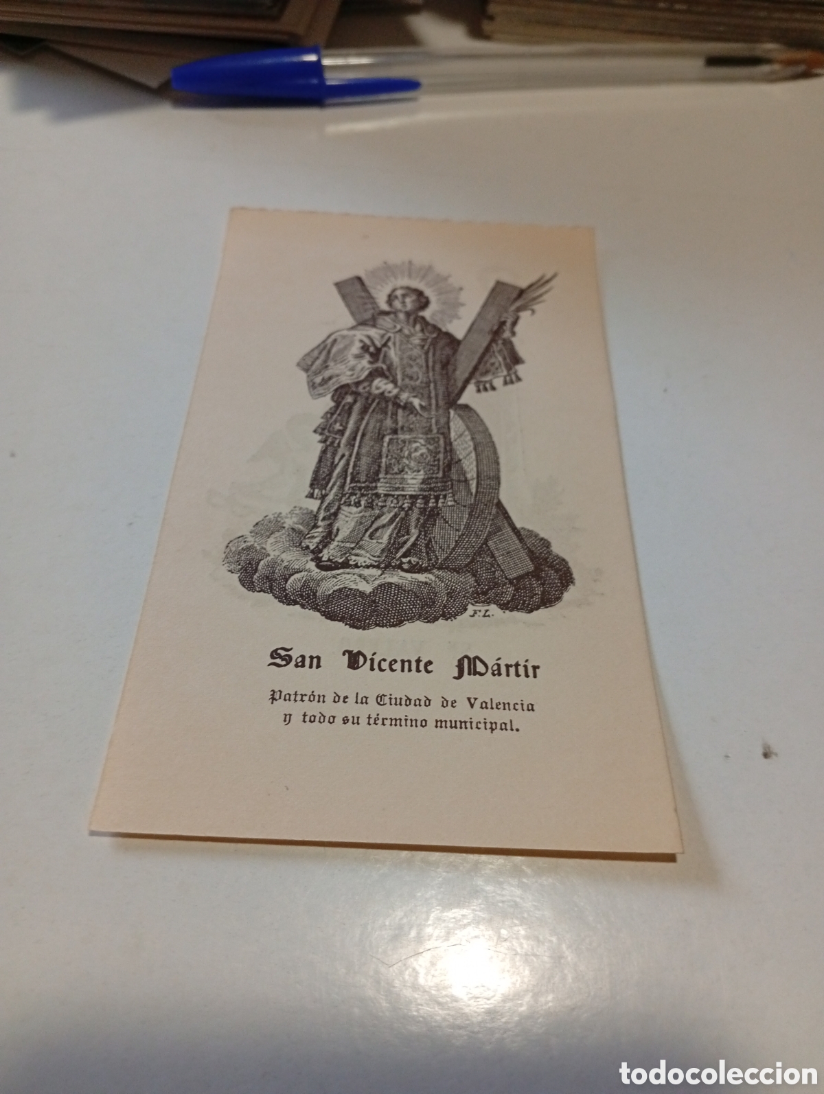 Otros Art&iacute;culos de Coleccionismo en Papel: Estampa religiosa San Vicente M&aacute;rtir