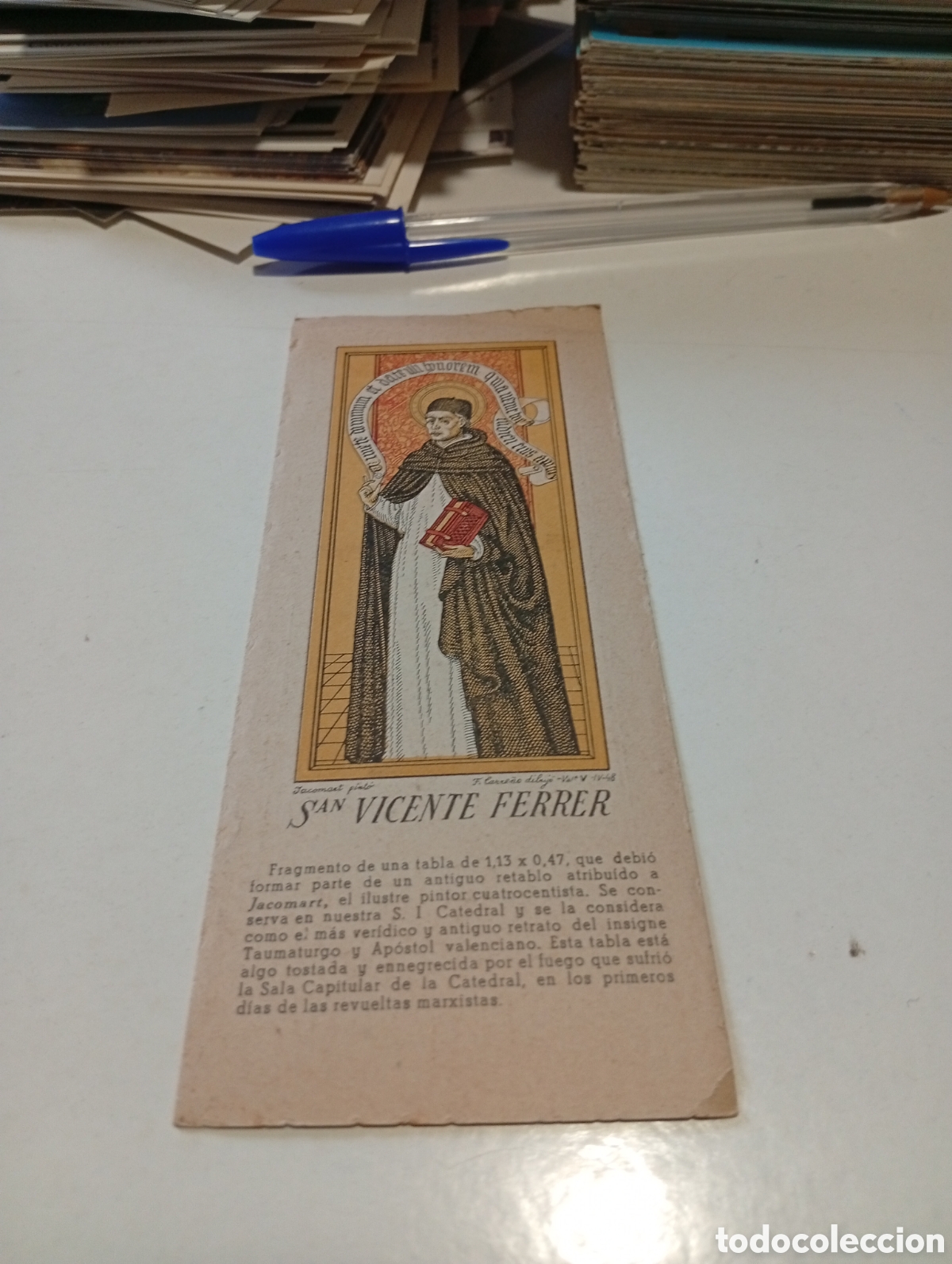 Otros Art&iacute;culos de Coleccionismo en Papel: Estampa religiosa San Vicente Ferrer, Valencia 1948