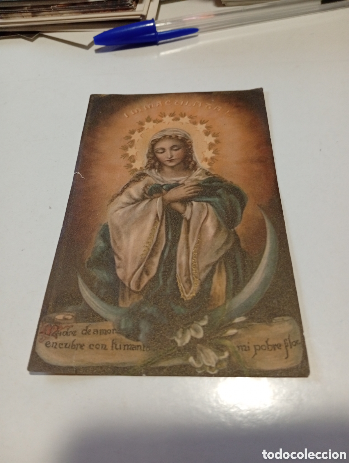 Sammelleidenschaft Andere Papierartikel: Estampa religiosa virgen mar&iacute;a