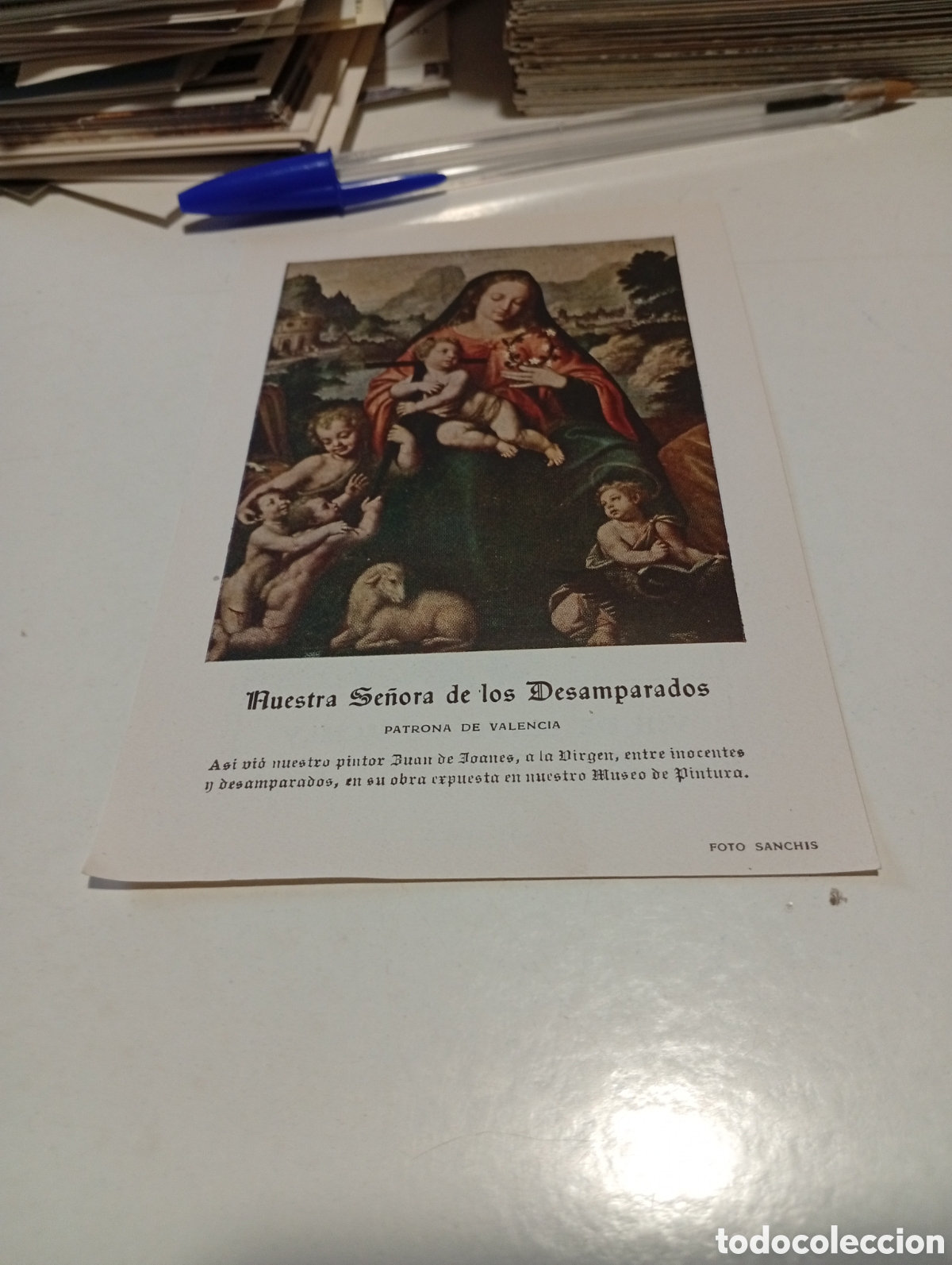 Otros Art&iacute;culos de Coleccionismo en Papel: Estampa religiosa Ntra Sra de los Desamparados 1955