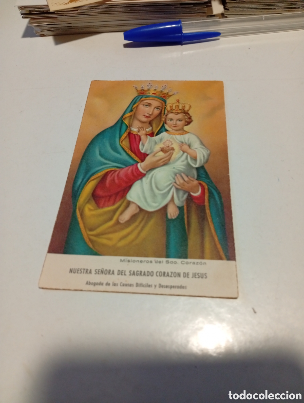 Otros Art&iacute;culos de Coleccionismo en Papel: Estampa religiosa Ntra Sra del sagrado coraz&oacute;n de jes&uacute;s