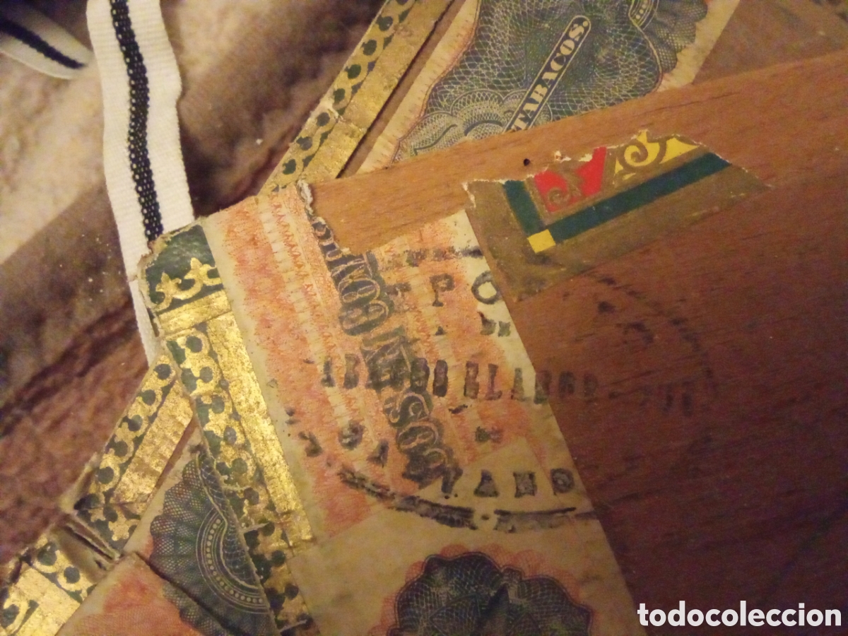 Otros Art&iacute;culos de Coleccionismo en Papel: Lote de cajas y etiquetas antiguas de puros &ndash; finales s. XIX / s. XX &ndash; litograf&iacute;as y precintos fisca