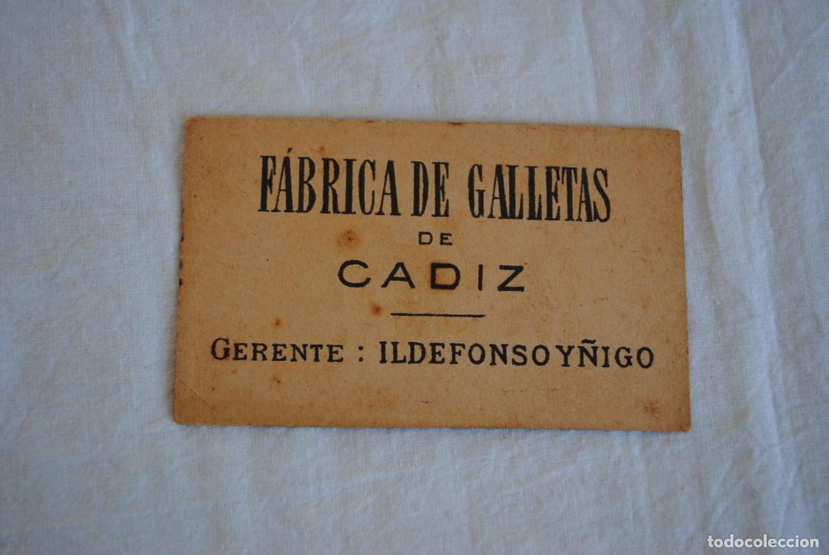 Collectionnisme Papier divers: FABRICA DE GALLETAS DE CADIZ .