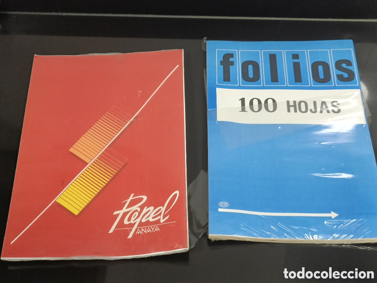 Otros Art&iacute;culos de Coleccionismo en Papel: Vintage 2 paquetes de folios antiguos Anaya