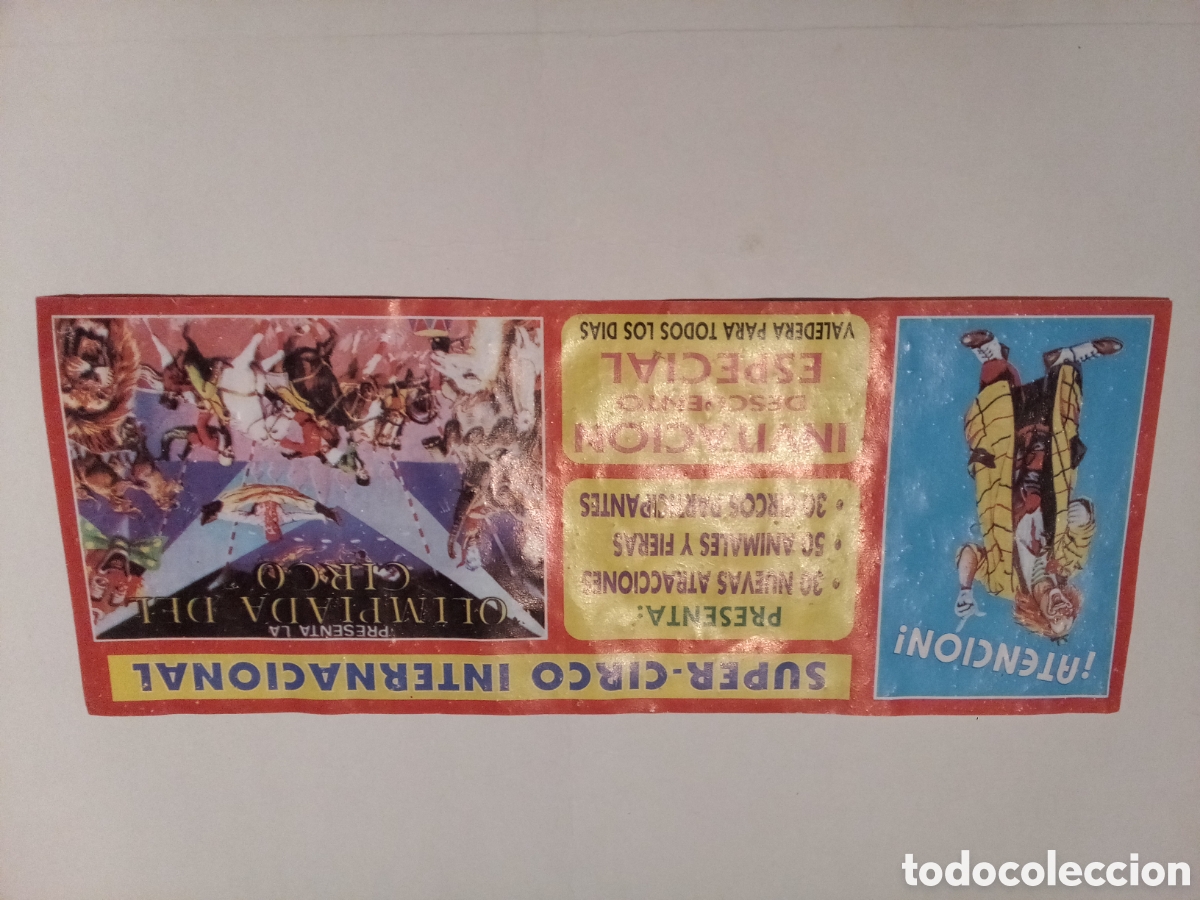 Otros Art&iacute;culos de Coleccionismo en Papel: SUPER CIRCO INTERNACIONAL - FOLLETO ENTRADA INVITACI&Oacute;N