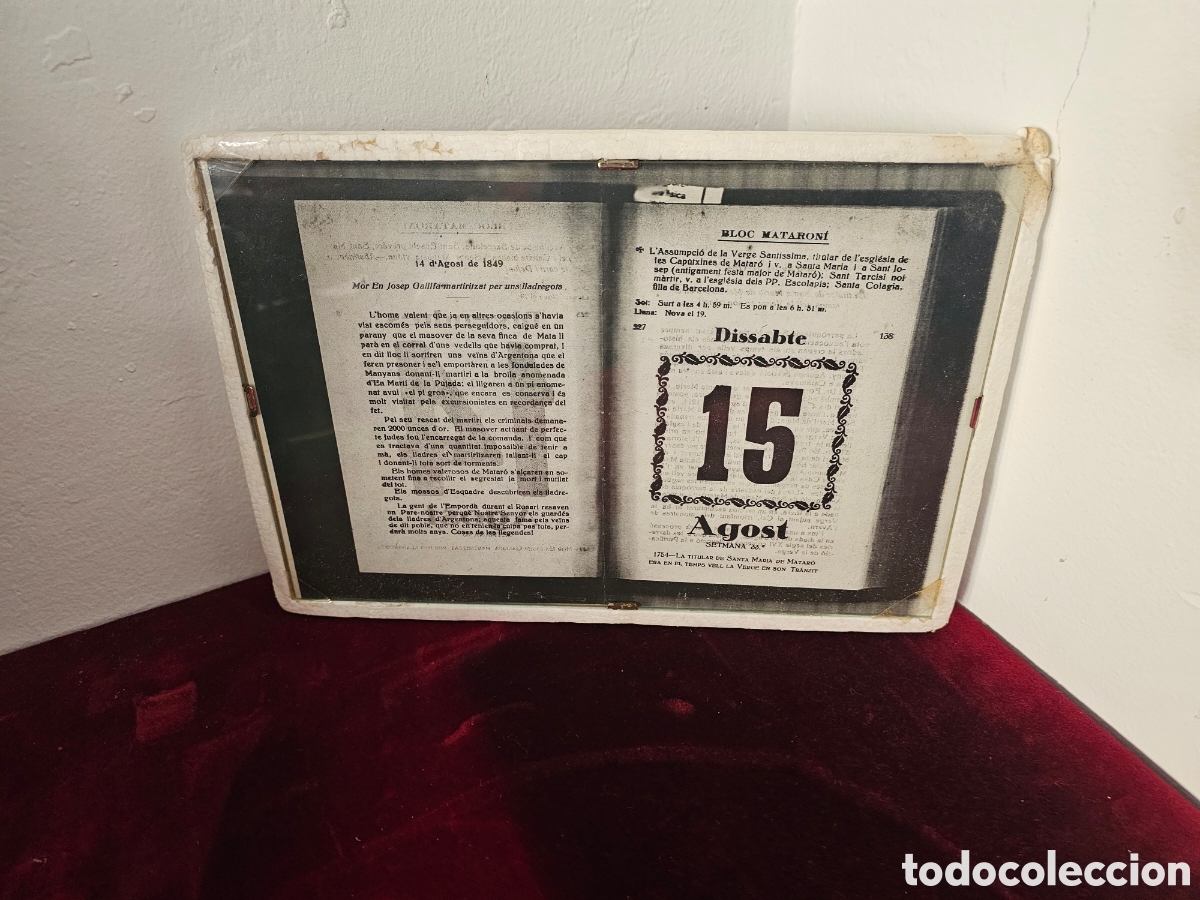 Paper Collecting Others: Fotoc&ograve;pia enmarcada en cristal del Bloc Mataron&iacute; martiri Josep Gallifa Mata Argentona