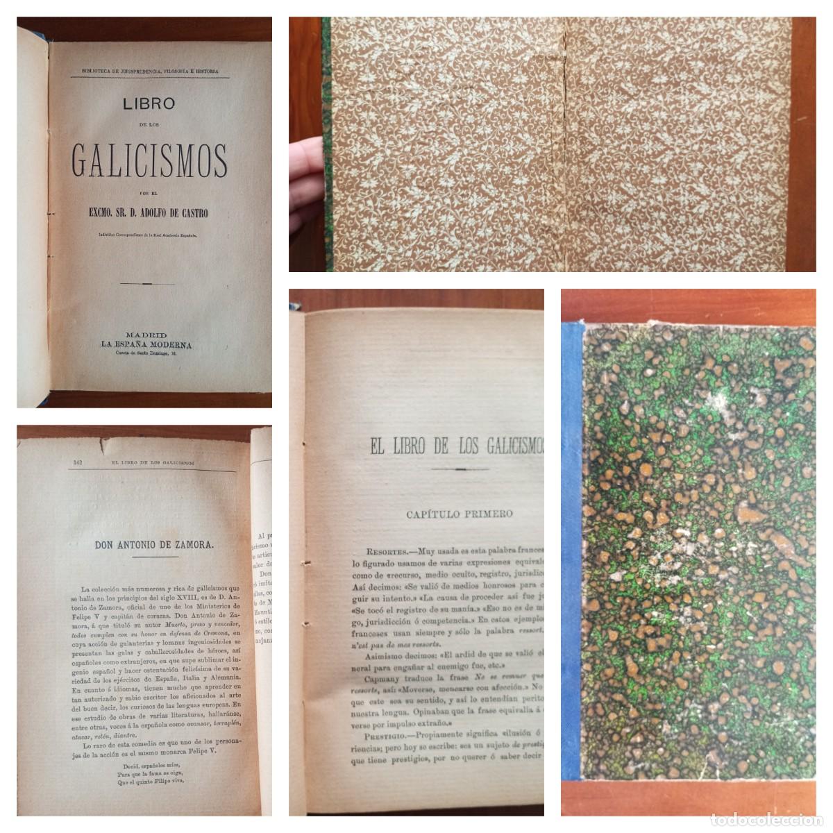 Otros Art&iacute;culos de Coleccionismo en Papel: LIBRO DE LOS GALICISMOS ADOLFO DE CASTRO U34