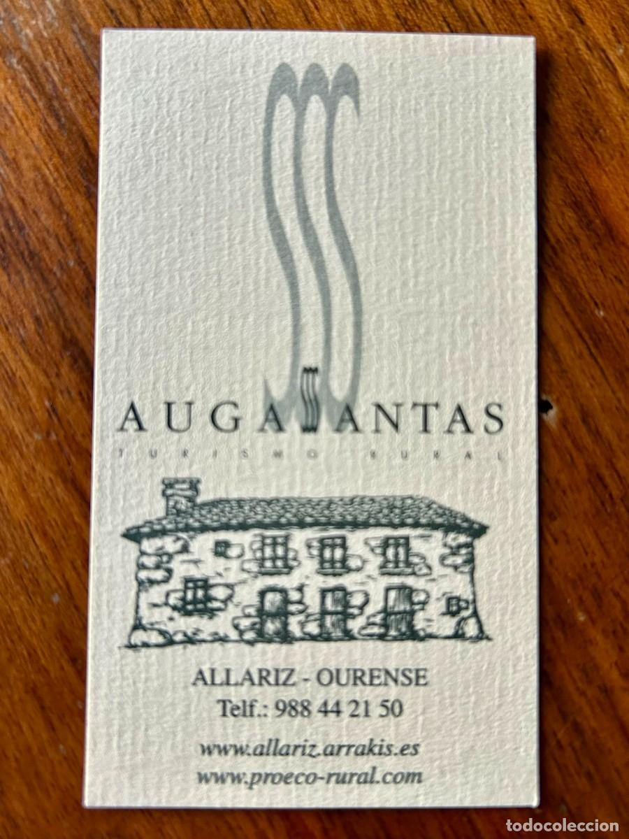 Outros artigos de papel: TARJETA DE VISITA PUBLICITARIA AUGASANTAS TURISMO RURAL - ALLARIZ OURENSE