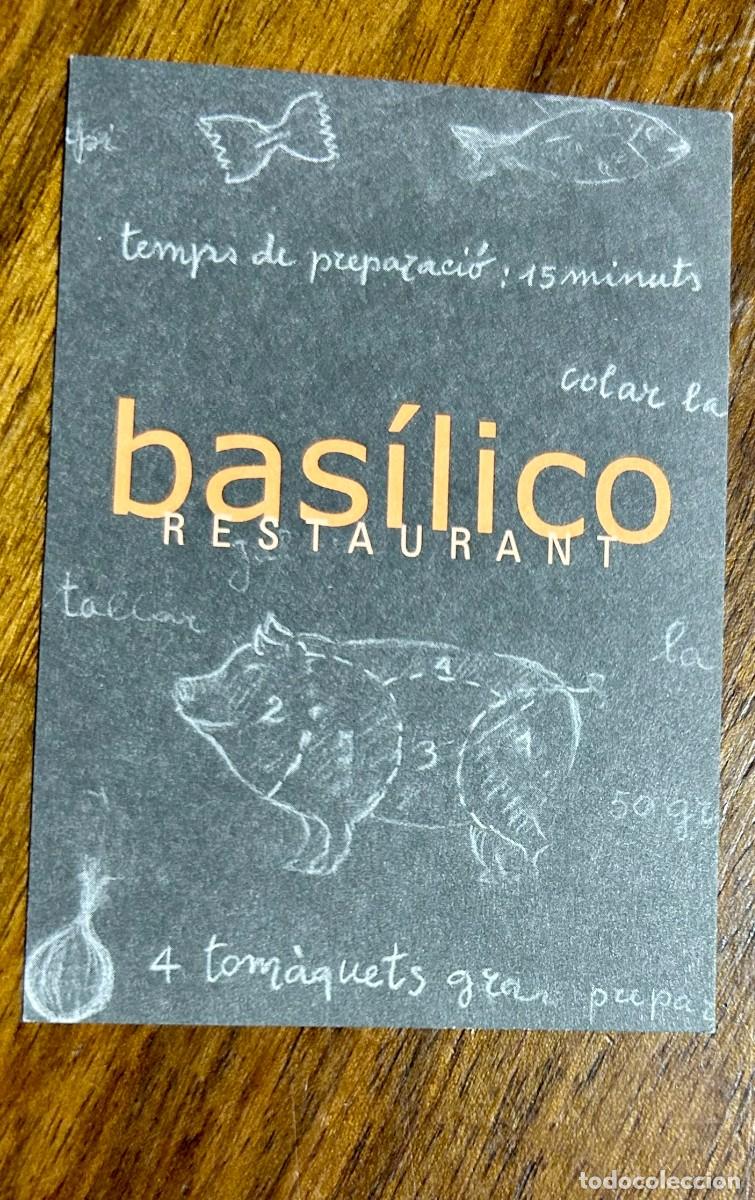 Sammelleidenschaft Andere Papierartikel: TARJETA DE VISITA PUBLICITARIA RESTAURANT BAS&Iacute;LICO AVDA. PARAL&middot;LEL BARCELONA