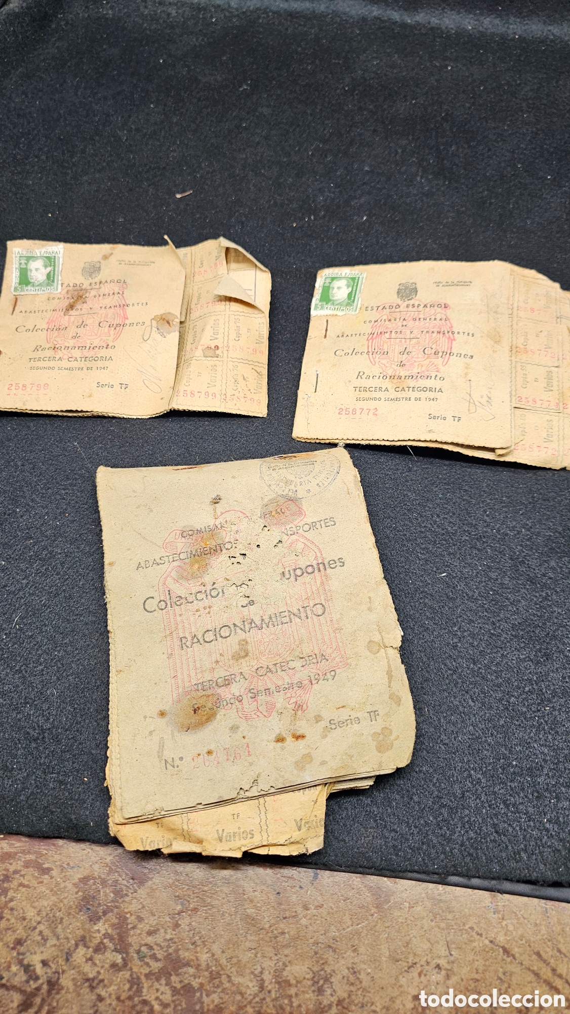 Otros Art&iacute;culos de Coleccionismo en Papel: Cupones antiguos de racionamiento