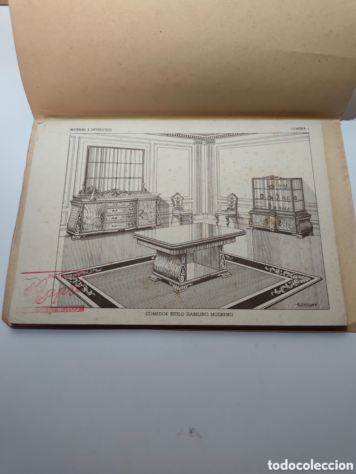 Otros Art&iacute;culos de Coleccionismo en Papel: LIBRO DE LAMINAS DE DIBUJO: MUEBLES COLONIALES Muebles Capri , calle montaner 102