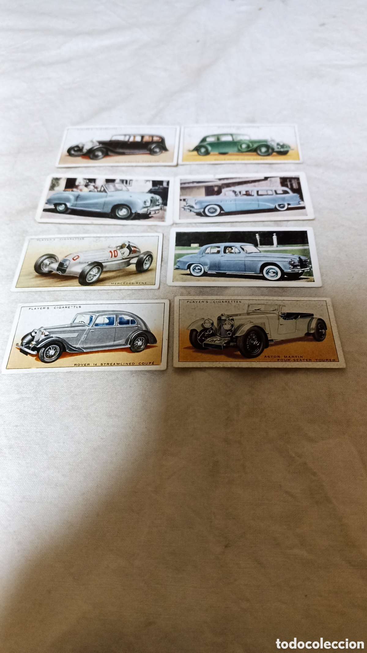 Otros Art&iacute;culos de Coleccionismo en Papel: Tarjetas de Cigarrillos. Coches