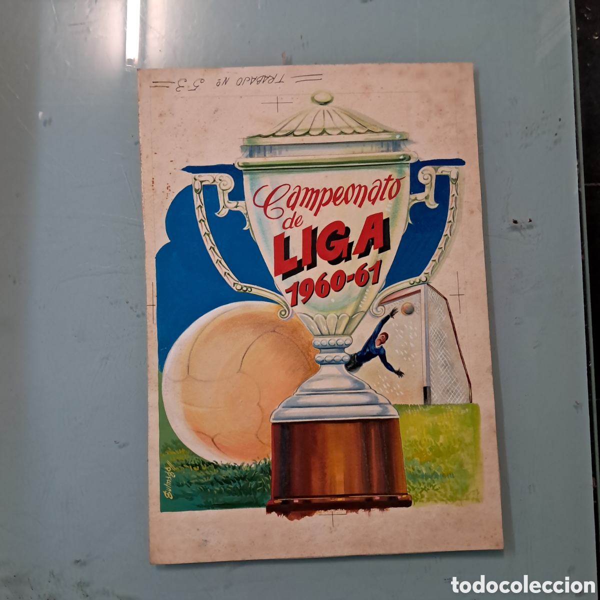 Otros Art&iacute;culos de Coleccionismo en Papel: Dise&ntilde;o album de Liga futbol Campeonato Liga 1960, dise&ntilde;o Fher