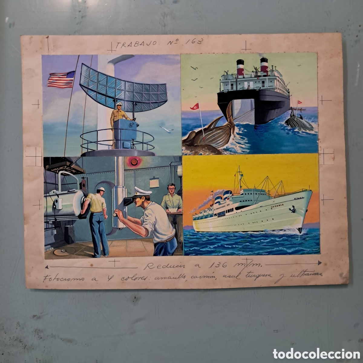 Otros Art&iacute;culos de Coleccionismo en Papel: Boceto ilustrativo de la editorial Fher