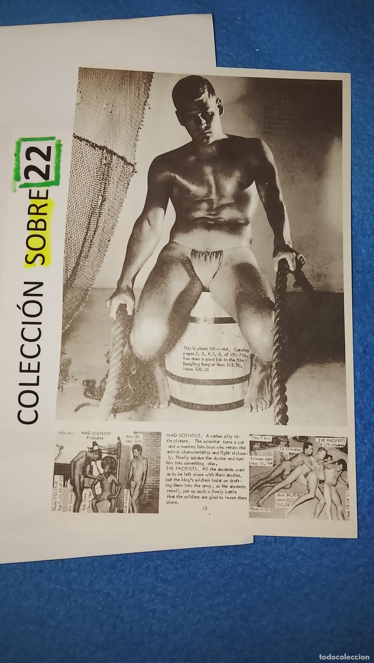 Sammelleidenschaft Andere Papierartikel: hoja tematica gay artistica fotografica o comic hombre erotico desnudos culturismo homo sexo EROTICA