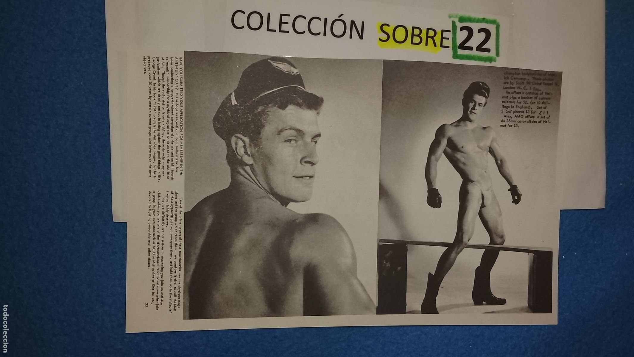 Sammelleidenschaft Andere Papierartikel: hoja tematica gay artistica fotografica o comic hombre erotico desnudos culturismo homo sexo EROTICA
