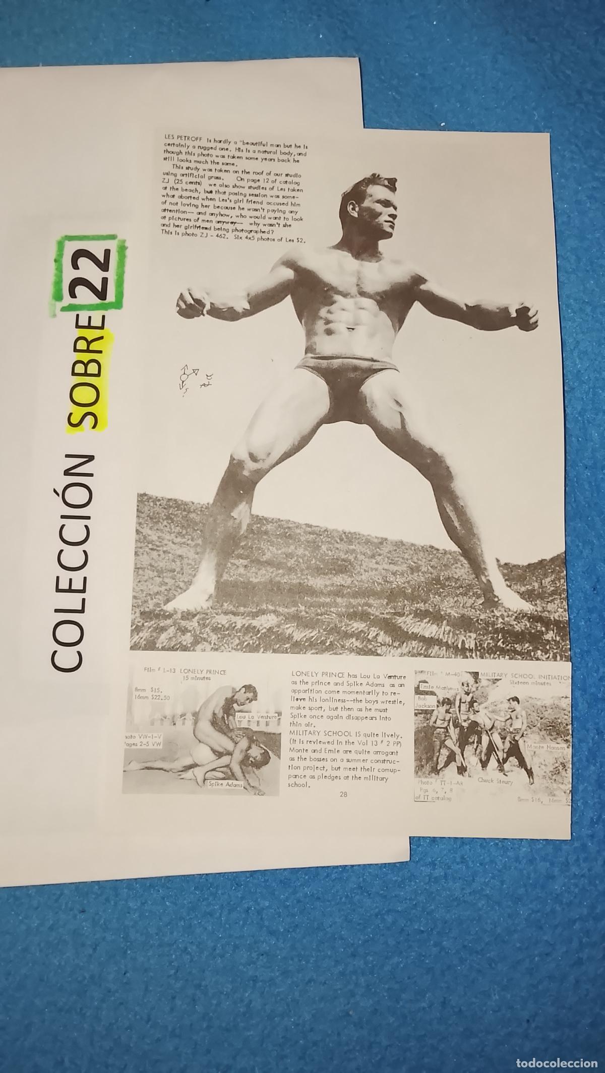 Otros Art&iacute;culos de Coleccionismo en Papel: hoja tematica gay artistica fotografica o comic hombre erotico desnudos culturismo homo sexo EROTICA