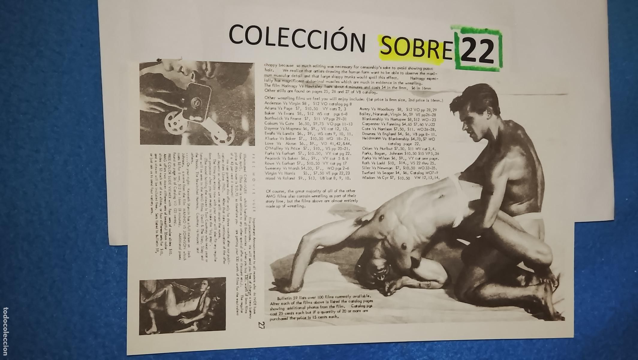 Otros Art&iacute;culos de Coleccionismo en Papel: hoja tematica gay artistica fotografica o comic hombre erotico desnudos culturismo homo sexo EROTICA