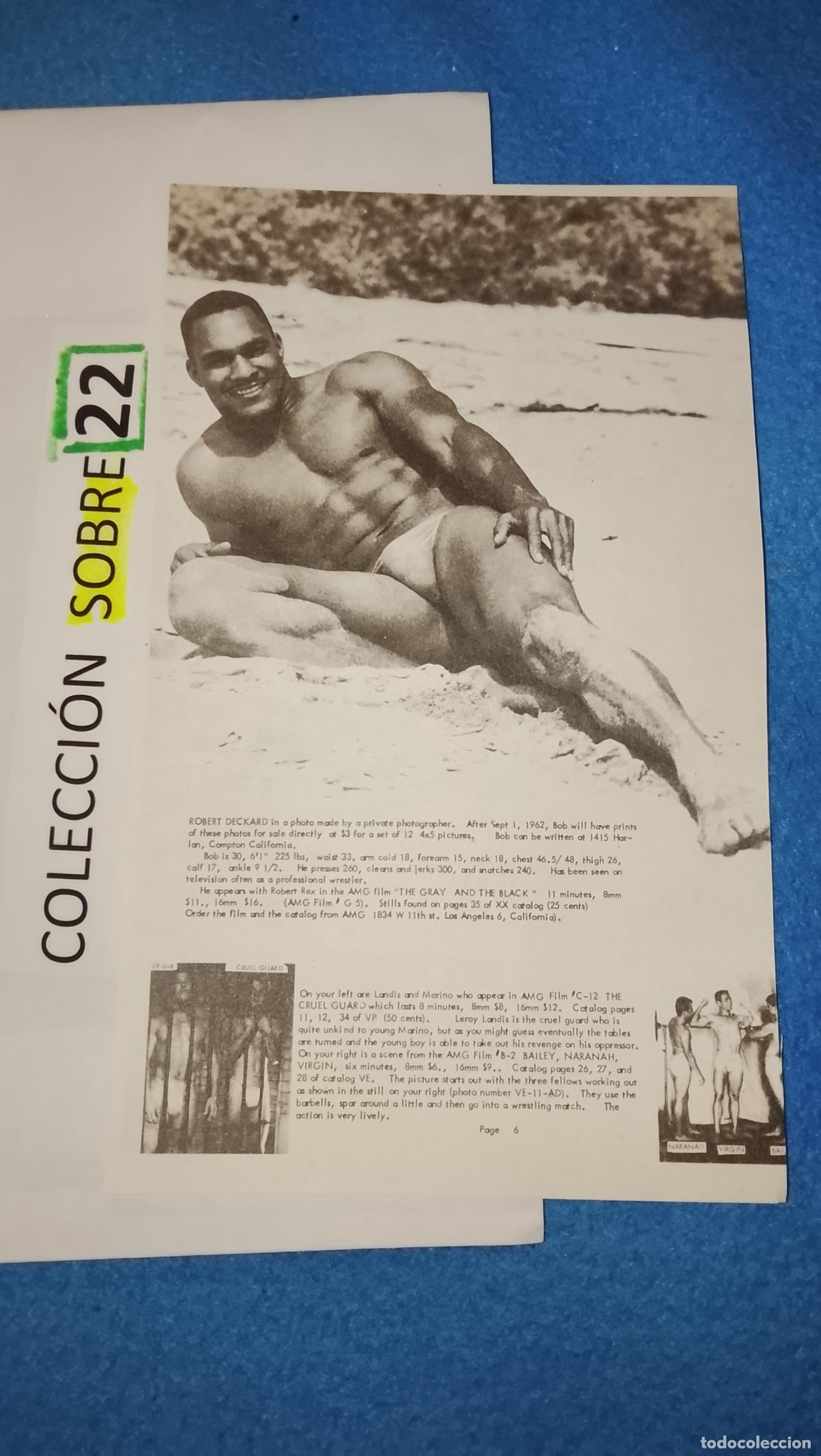 Otros Art&iacute;culos de Coleccionismo en Papel: hoja tematica gay artistica fotografica o comic hombre erotico desnudos culturismo homo sexo EROTICA