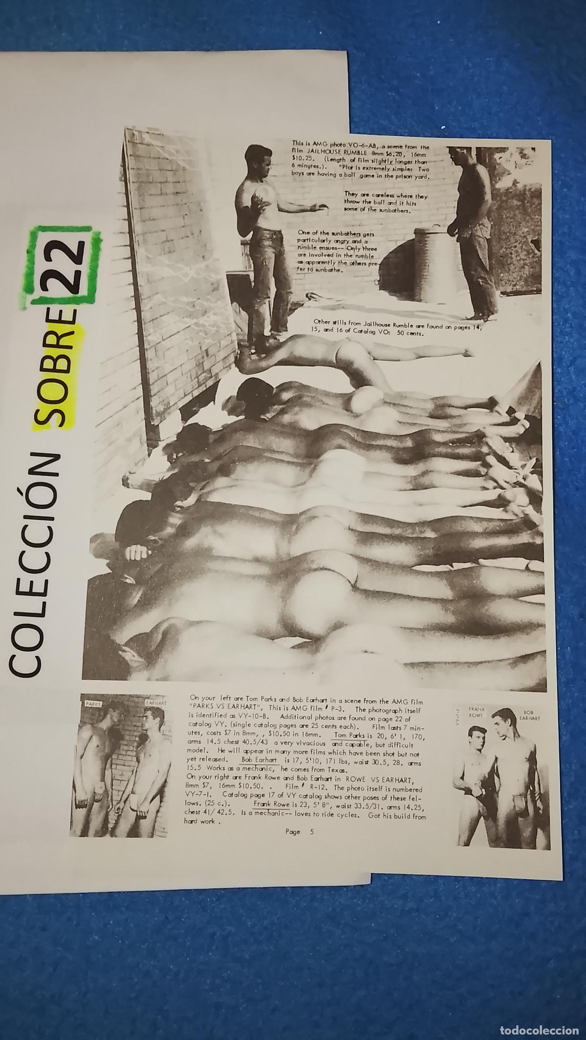 Otros Art&iacute;culos de Coleccionismo en Papel: hoja tematica gay artistica fotografica o comic hombre erotico desnudos culturismo homo sexo EROTICA