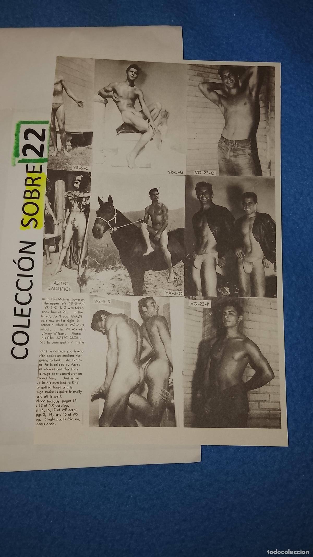 Otros Art&iacute;culos de Coleccionismo en Papel: hoja tematica gay artistica fotografica o comic hombre erotico desnudos culturismo homo sexo EROTICA
