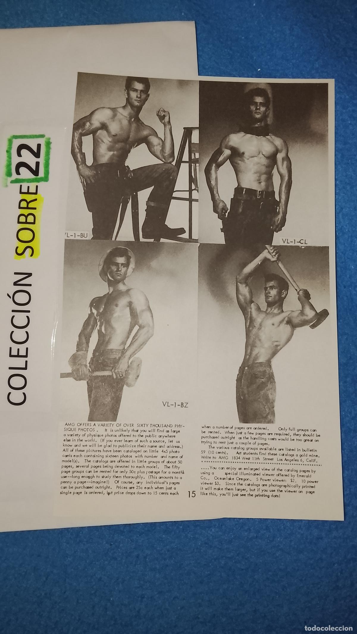 Otros Art&iacute;culos de Coleccionismo en Papel: hoja tematica gay artistica fotografica o comic hombre erotico desnudos culturismo homo sexo EROTICA