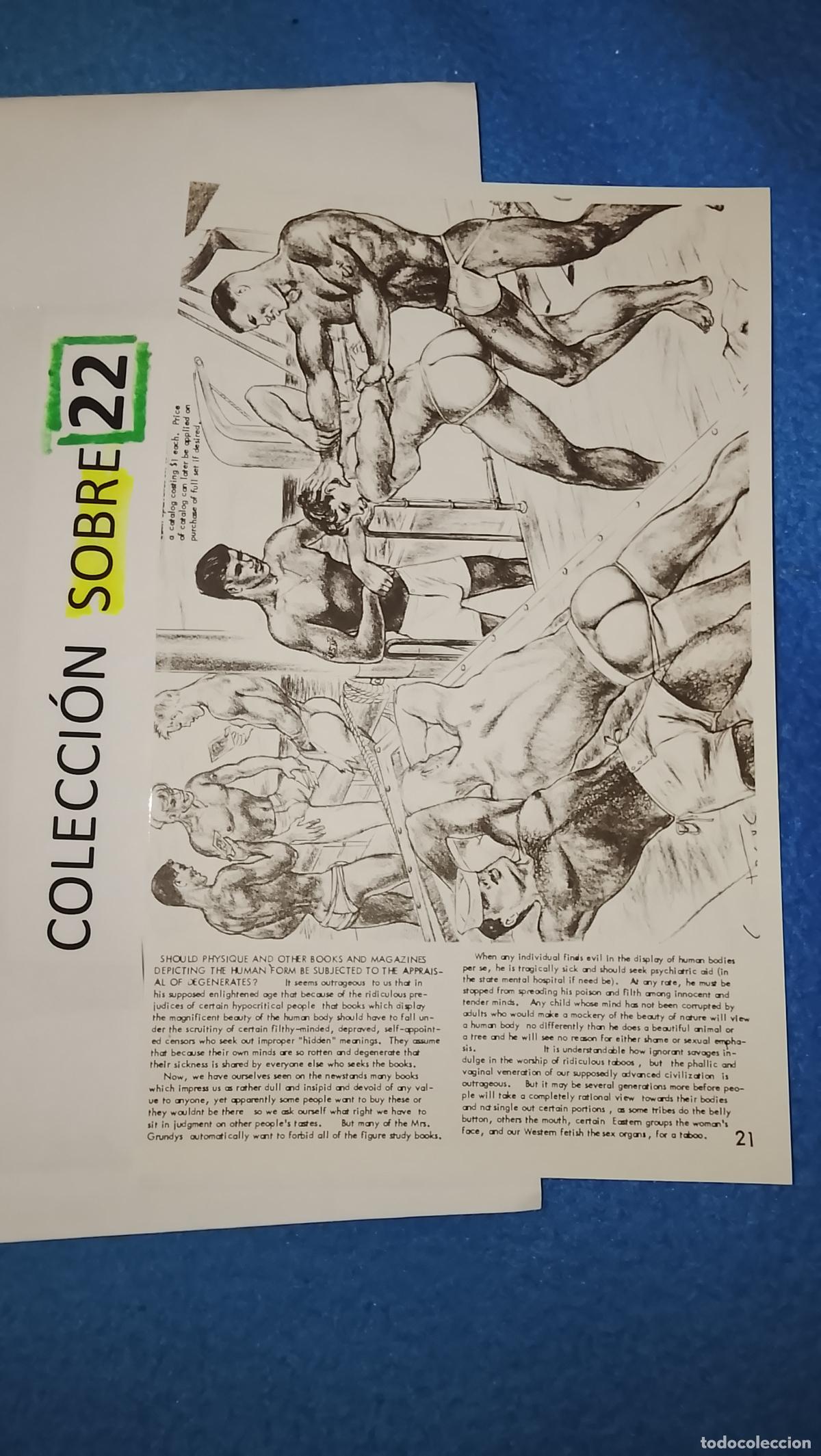 Otros Art&iacute;culos de Coleccionismo en Papel: hoja tematica gay artistica fotografica o comic hombre erotico desnudos culturismo homo sexo EROTICA