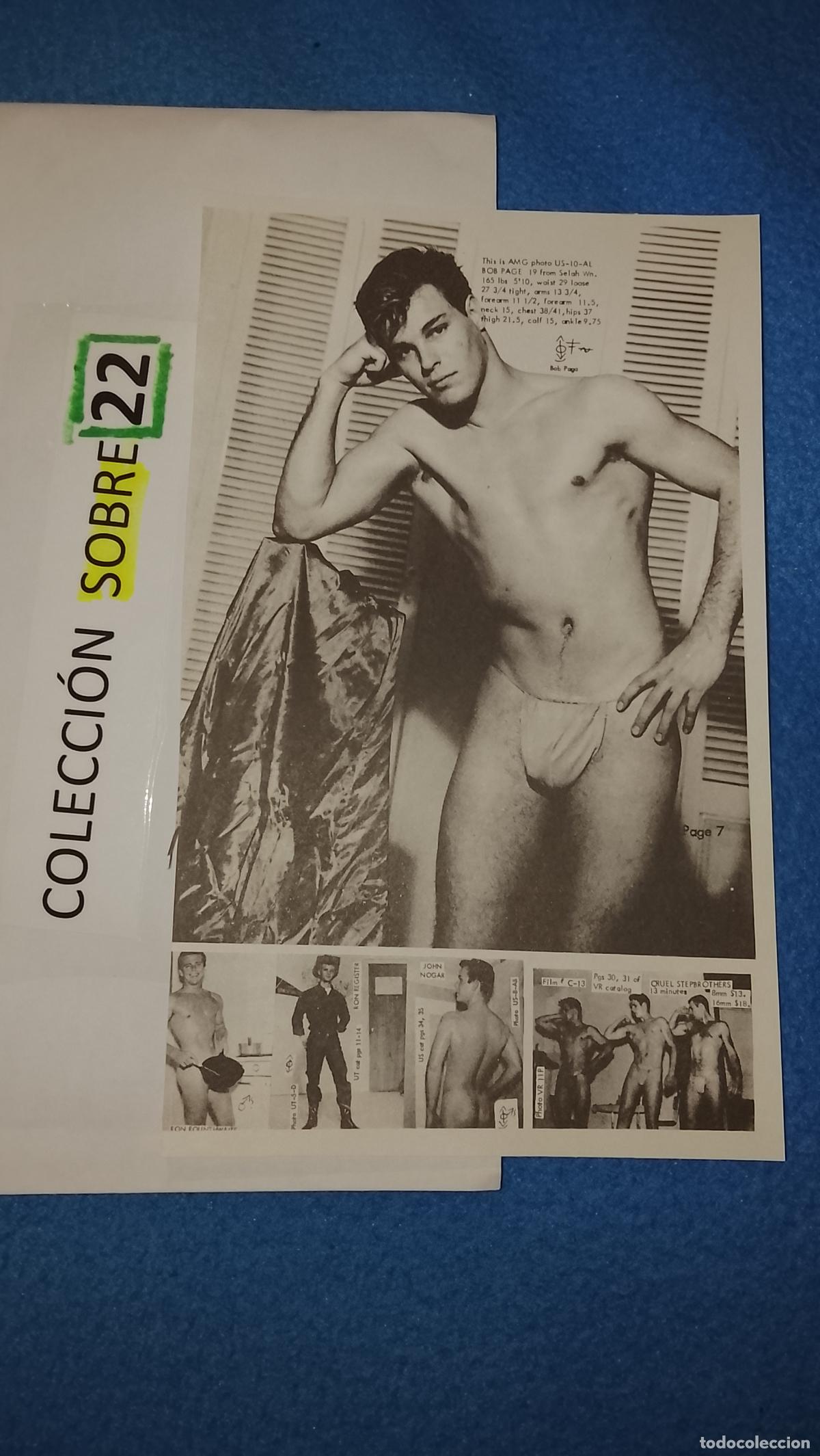 Otros Art&iacute;culos de Coleccionismo en Papel: hoja tematica gay artistica fotografica o comic hombre erotico desnudos culturismo homo sexo EROTICA