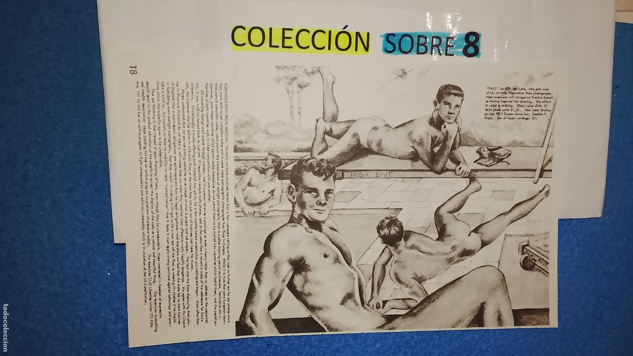Otros Art&iacute;culos de Coleccionismo en Papel: hoja tematica gay artistica fotografica o comic hombre erotico desnudos culturismo homo sexo EROTICA