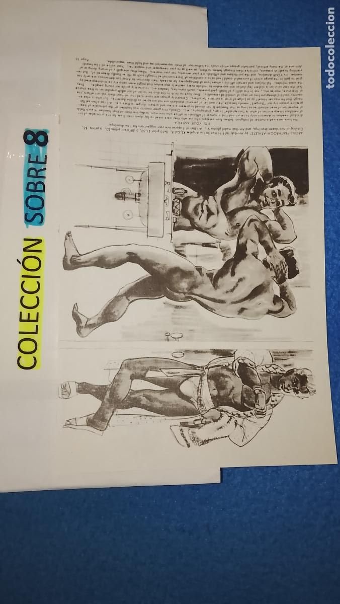 Otros Art&iacute;culos de Coleccionismo en Papel: hoja tematica gay artistica fotografica o comic hombre erotico desnudos culturismo homo sexo EROTICA
