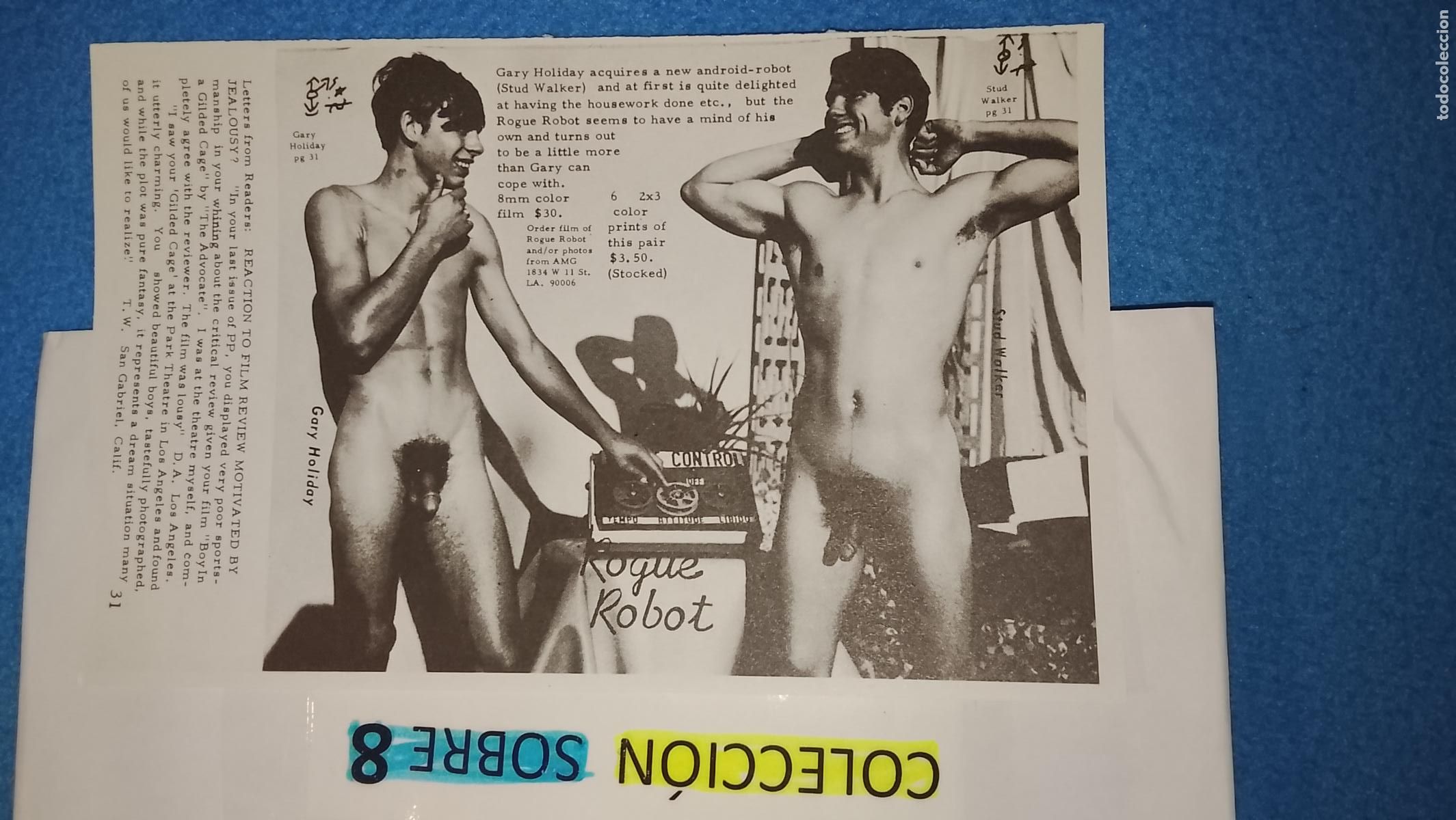 Otros Art&iacute;culos de Coleccionismo en Papel: hoja tematica gay artistica fotografica o comic hombre erotico desnudos culturismo homo sexo EROTICA