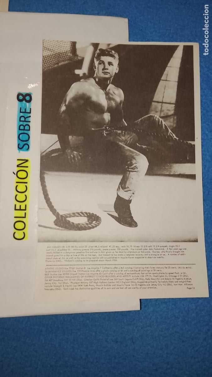 Otros Art&iacute;culos de Coleccionismo en Papel: hoja tematica gay artistica fotografica o comic hombre erotico desnudos culturismo homo sexo EROTICA