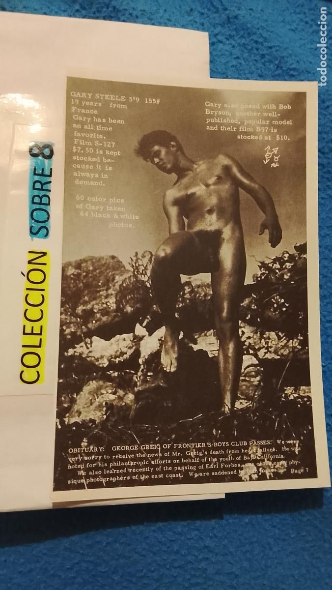 Otros Art&iacute;culos de Coleccionismo en Papel: hoja tematica gay artistica fotografica o comic hombre erotico desnudos culturismo homo sexo EROTICA