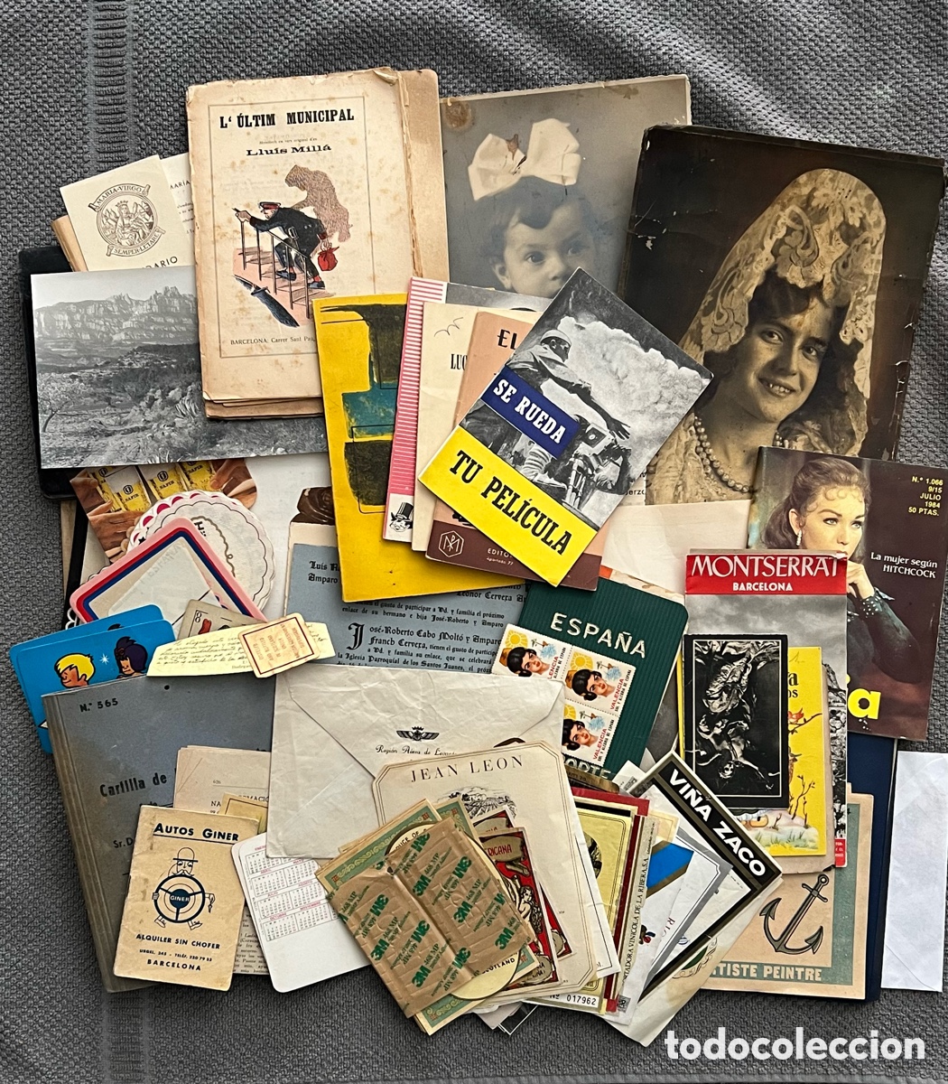Otros Art&iacute;culos de Coleccionismo en Papel: LOTE PAPEL COLECCIONISMO (1,2kg) Fotos, documentos, posavasos, facturas, estampas..