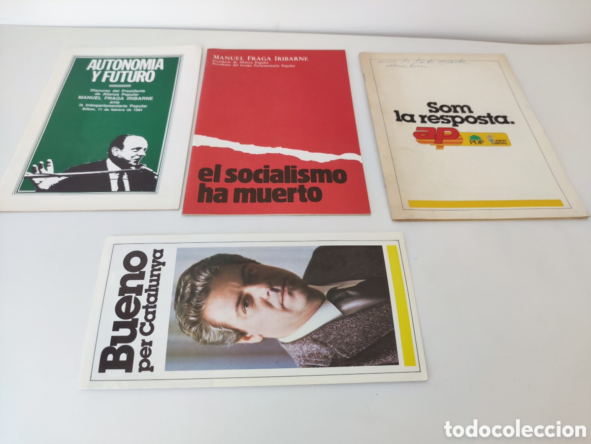 Otros Art&iacute;culos de Coleccionismo en Papel: Lote publicidad pol&iacute;tica alianza popular AP Manuel Fraga Eduard Bueno a&ntilde;os 80