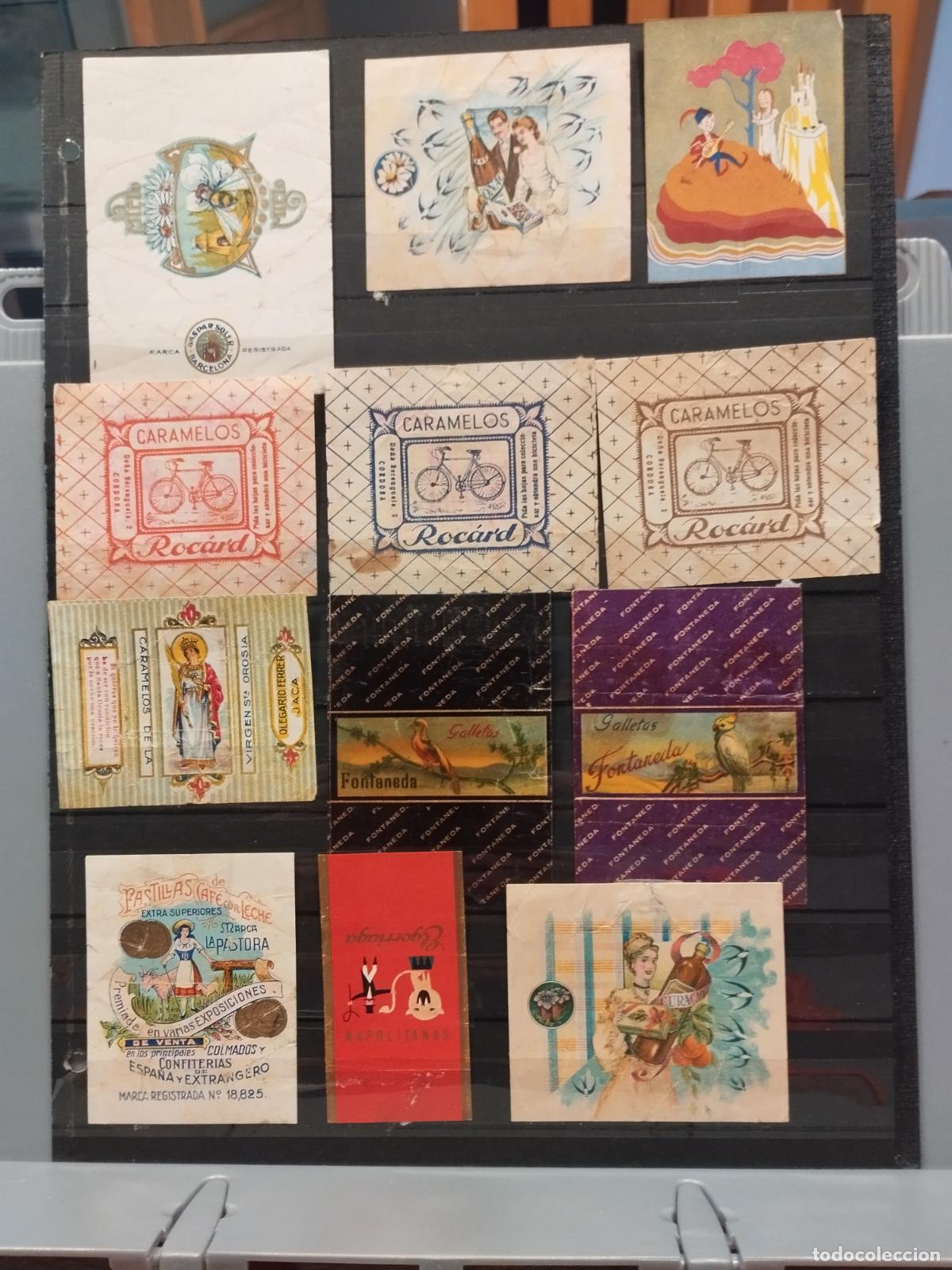 Otros Art&iacute;culos de Coleccionismo en Papel: L7 - CONJUNTO DE 12 ENVUELTAS. LA MAYORIA DE CARAMELOS. PUEDE HABER DE PAPEL DE FUMAR