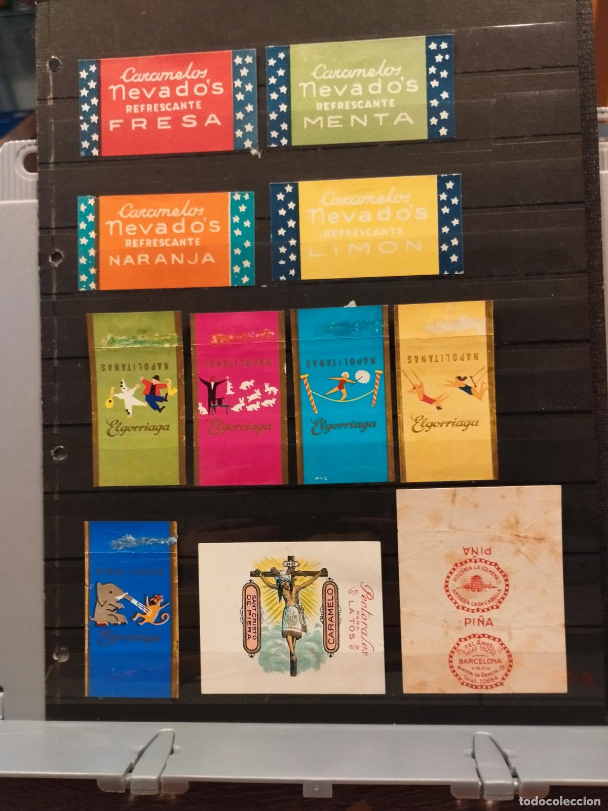 Otros Art&iacute;culos de Coleccionismo en Papel: L8 - CONJUNTO DE 11 ENVUELTAS DE CARAMELOS.