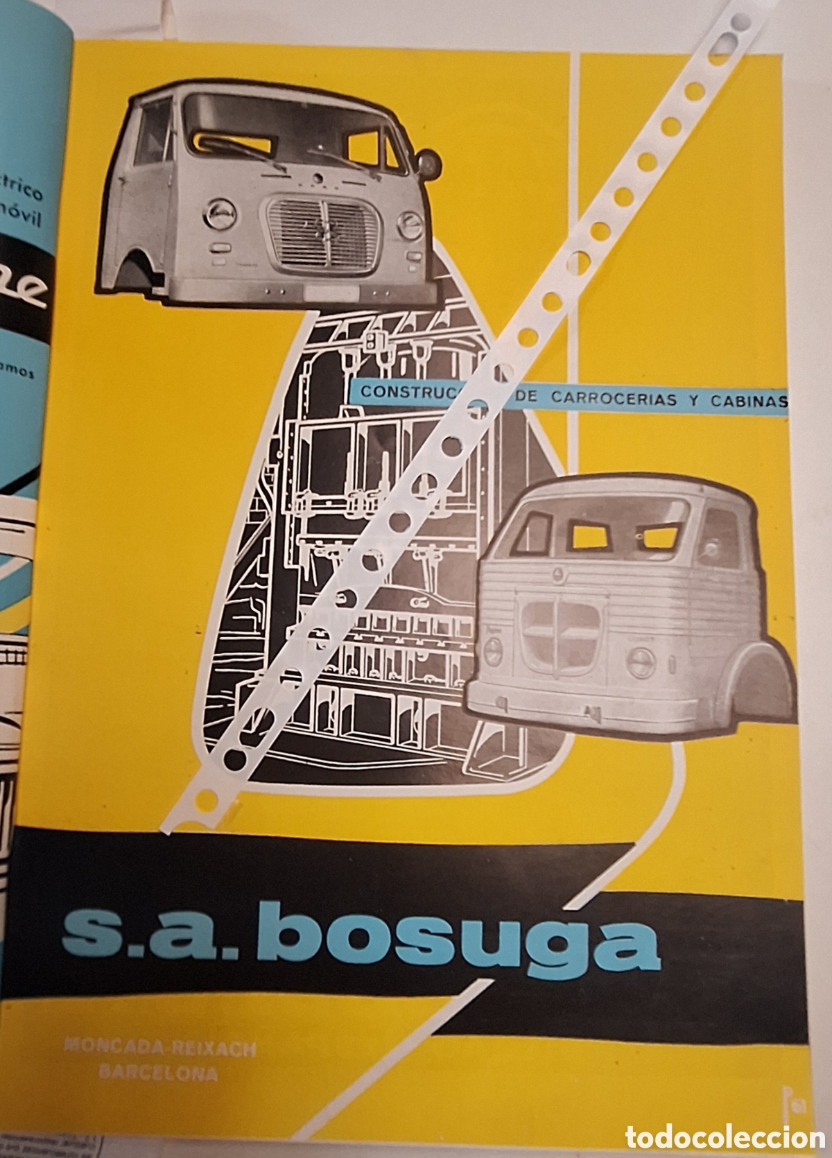 Otros Art&iacute;culos de Coleccionismo en Papel: Publicidad carrocer&iacute;as cabinas camion bosuga de 1966 av&iacute;a pegaso