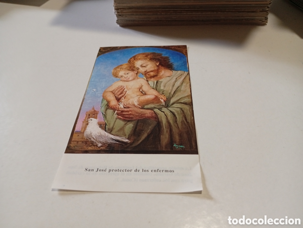 Otros Art&iacute;culos de Coleccionismo en Papel: Estampa religiosa San Jos&eacute; protector de los enfermos