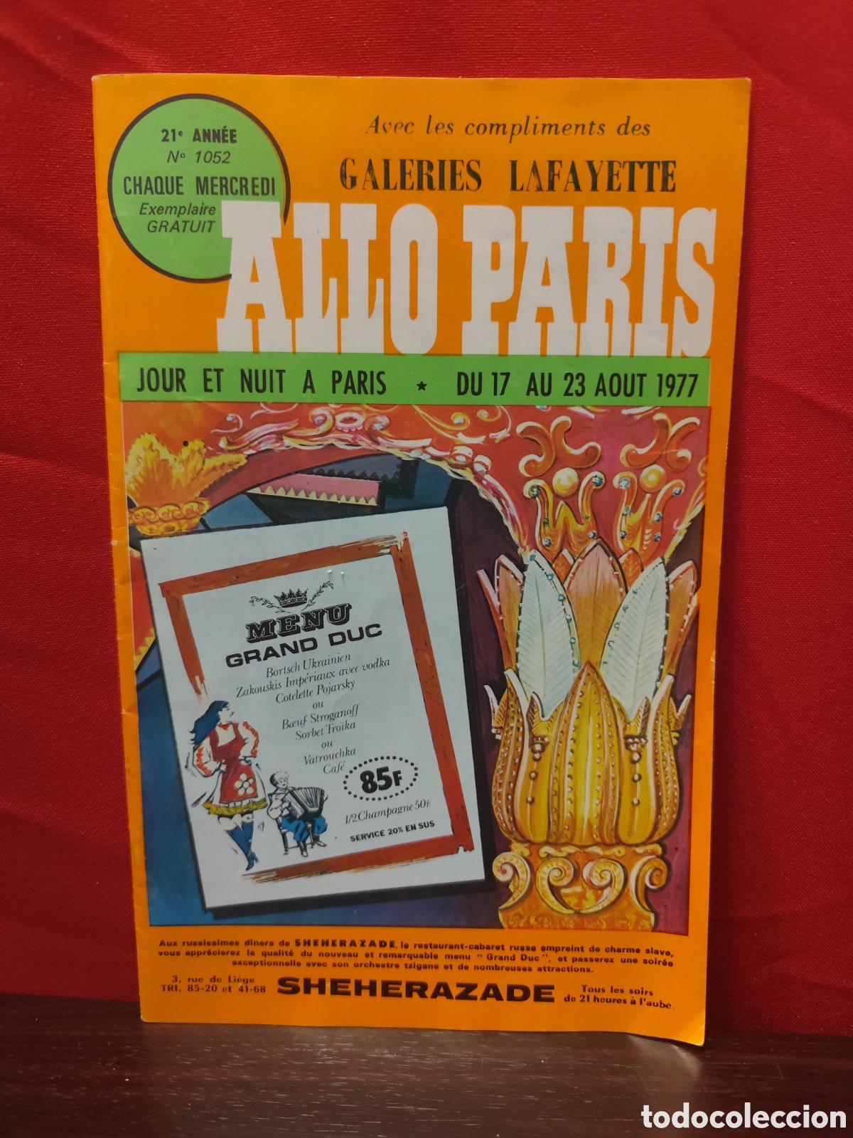 Otros Art&iacute;culos de Coleccionismo en Papel: GALERIES LAFAYETTE ALLO PARIS 1977 - CABARET// TEATRO FRANC&Eacute;S