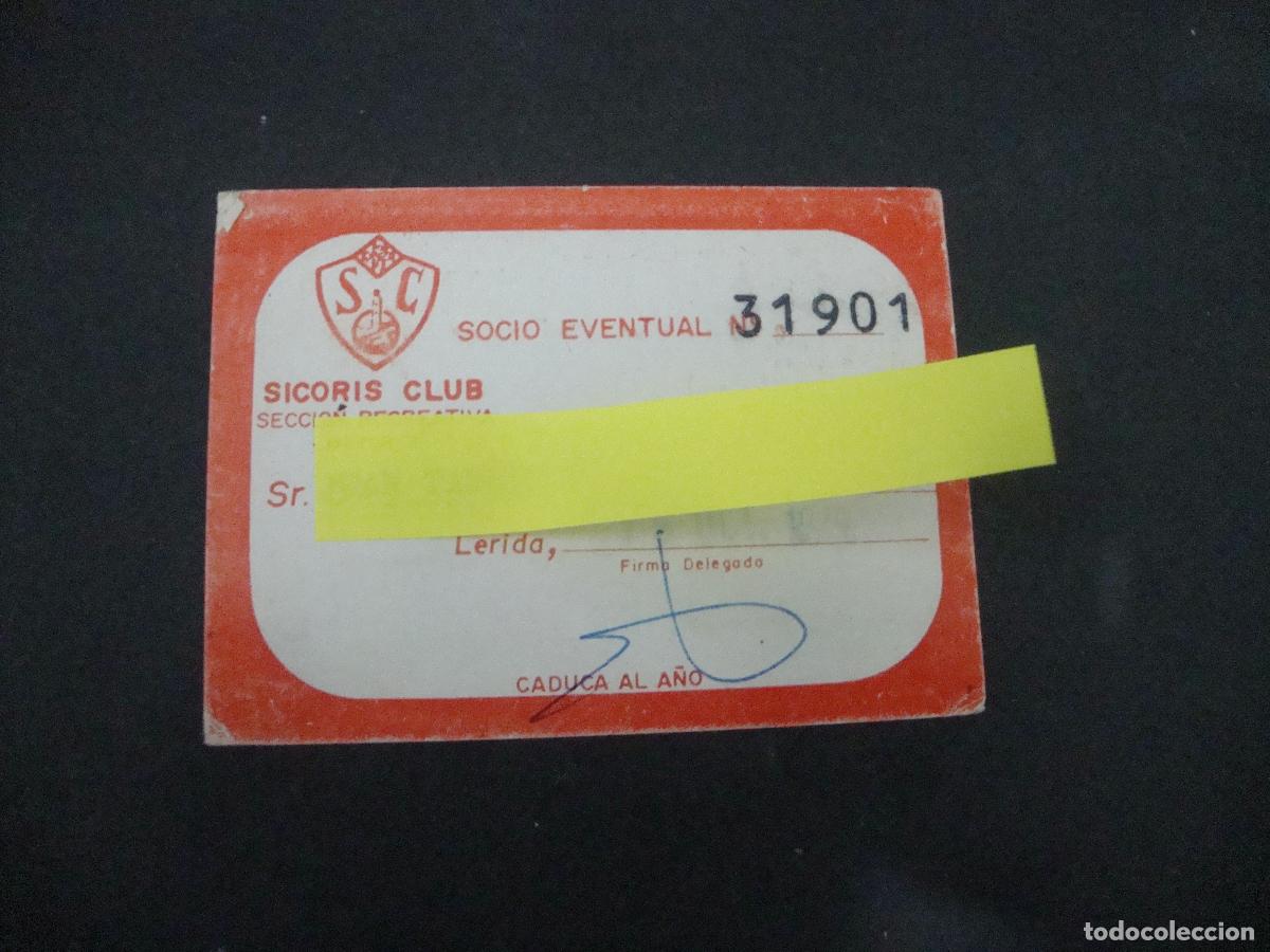 Otros Art&iacute;culos de Coleccionismo en Papel: ANTIGUA TARJETA ENTRADA BINGO SICORIS CLUB LERIDA 1979