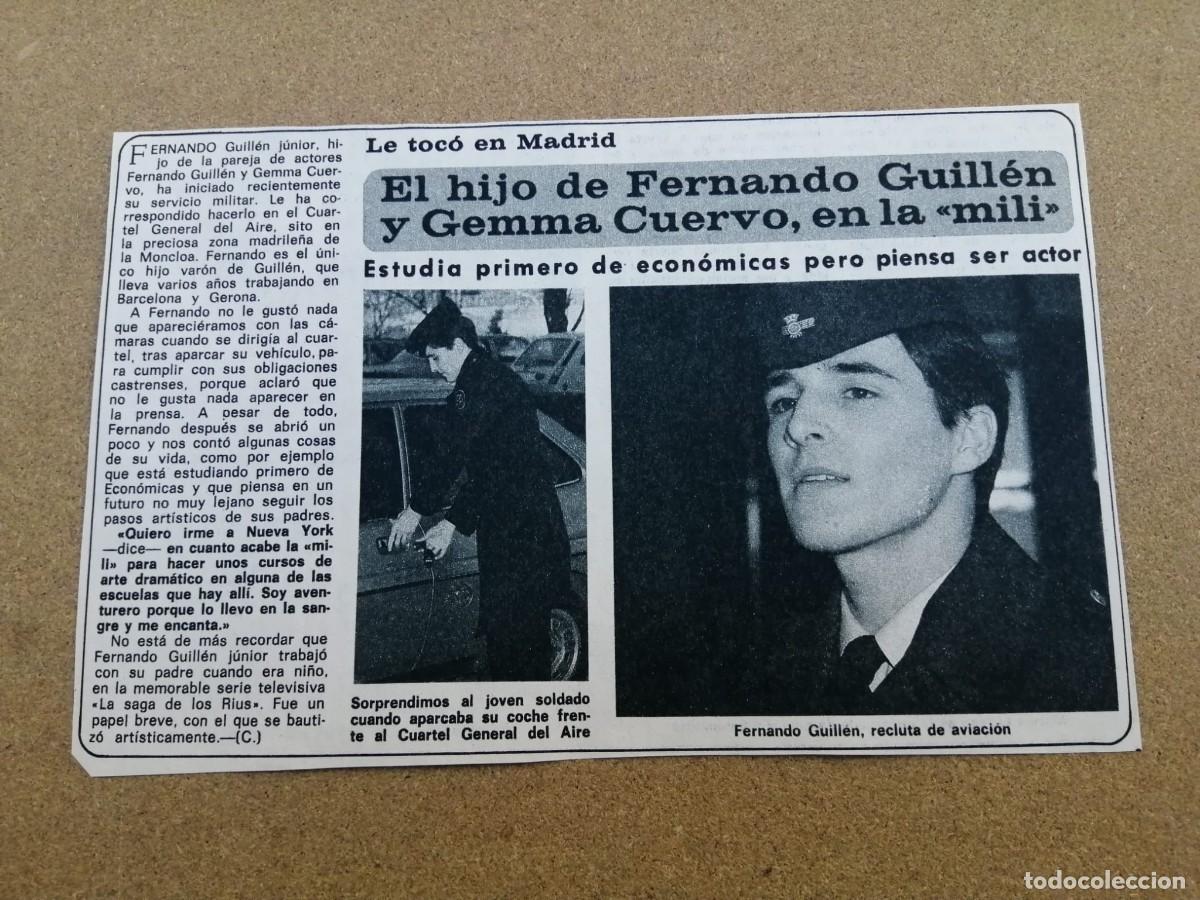 Otros Art&iacute;culos de Coleccionismo en Papel: REPORTAJE. FERNANDO GUILLEN CUERVO EN LA MILI